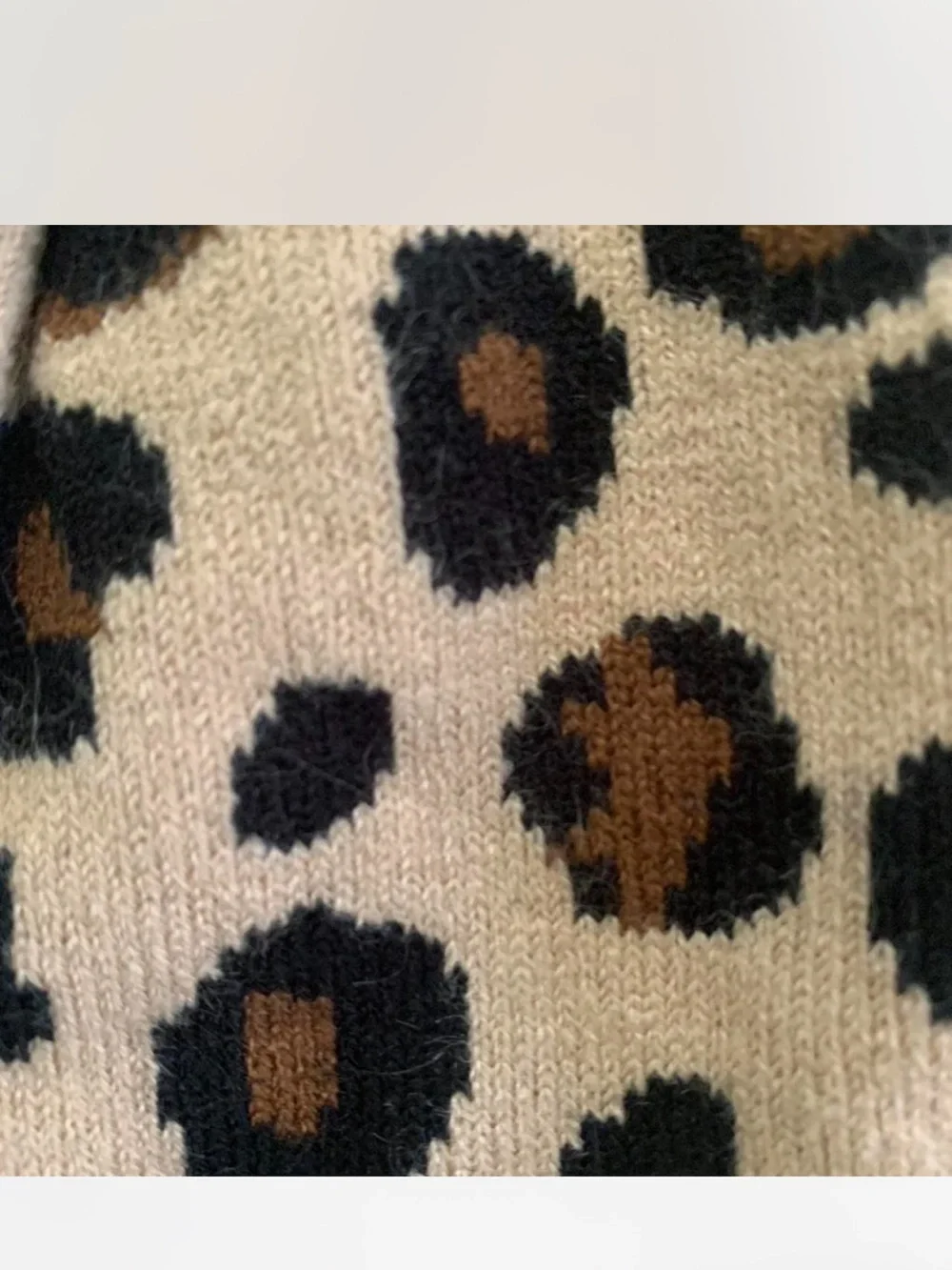 Streetwear Cozy Leopard Print Beanie Hat - Women’s Brown/Black